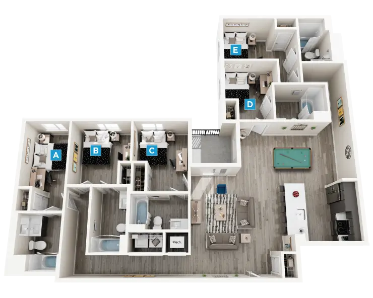 Eastlake B Floor plan