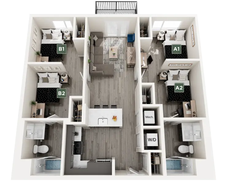 Bradford B Floor plan