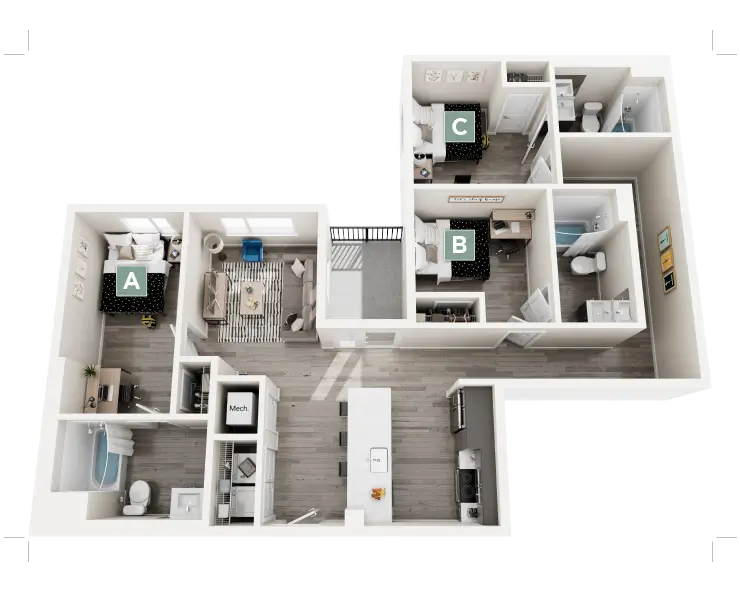 Camden B Floor plan