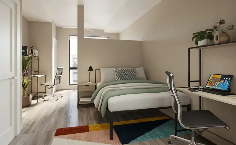 furnished living space