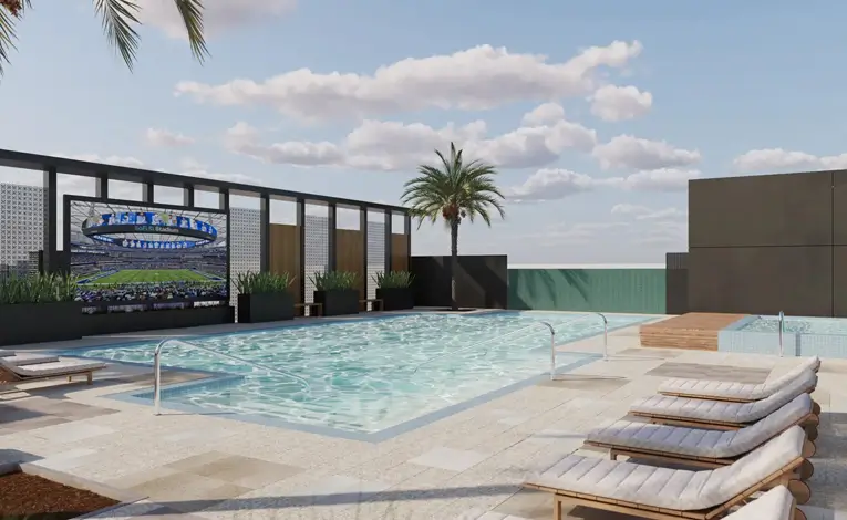 resort style pool