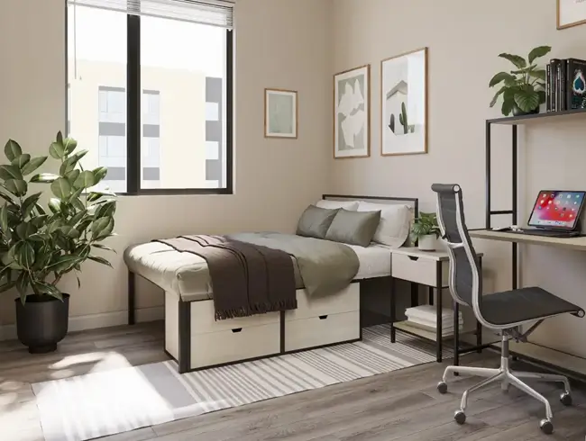 furnished living space