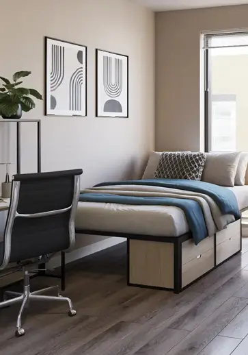 furnished living space